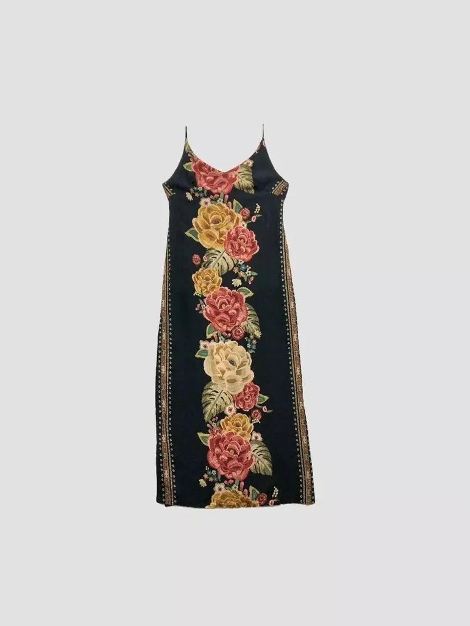 Vestido Farm M preto com fendas laterais  - Foto 2