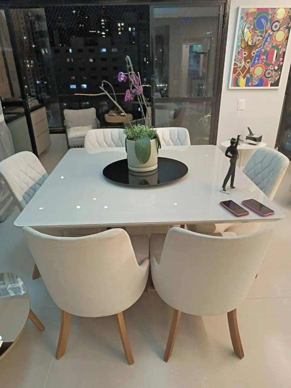 Conjunto de mesa com 6 cadeiras - Foto 2