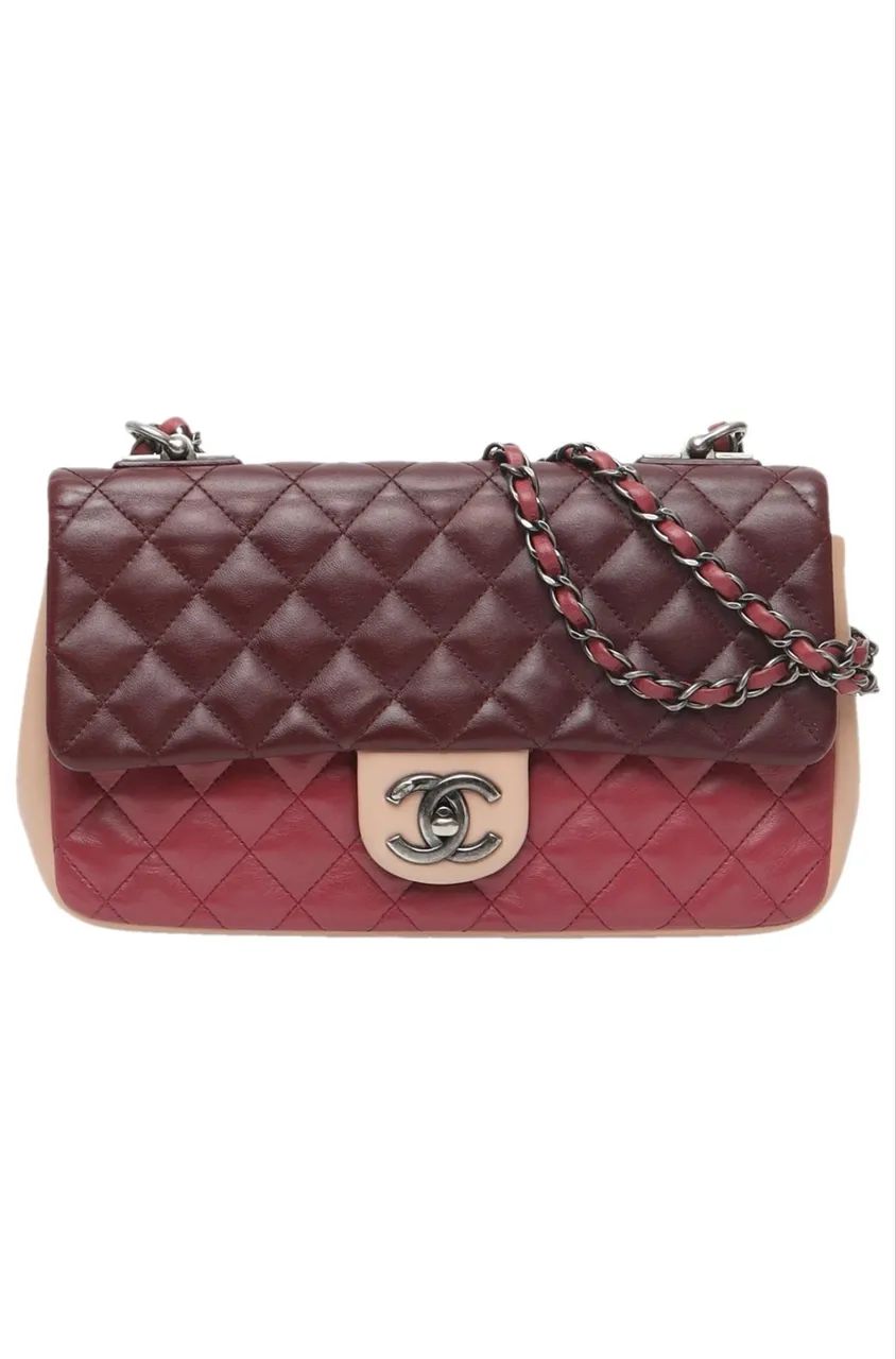 CHANEL Classic Medium Tricolor Paris-Edinburgh Single Flap Bag - Foto 5