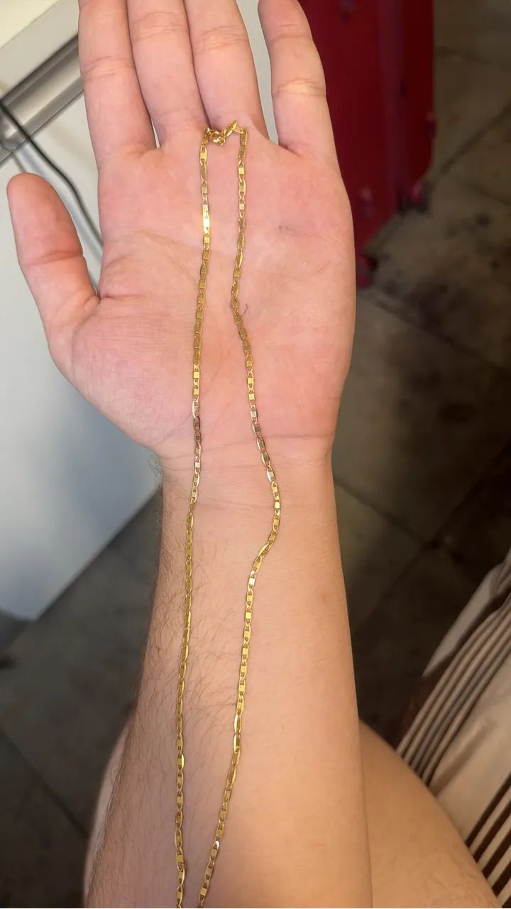 Conjunto piastrine cordão e pulseira  - Foto 4
