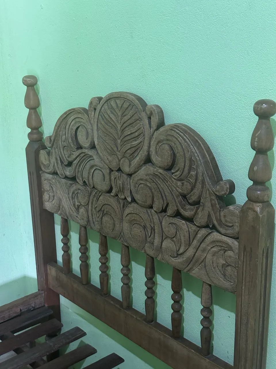 Cama em sucupira torneada solteiro  - Foto 4