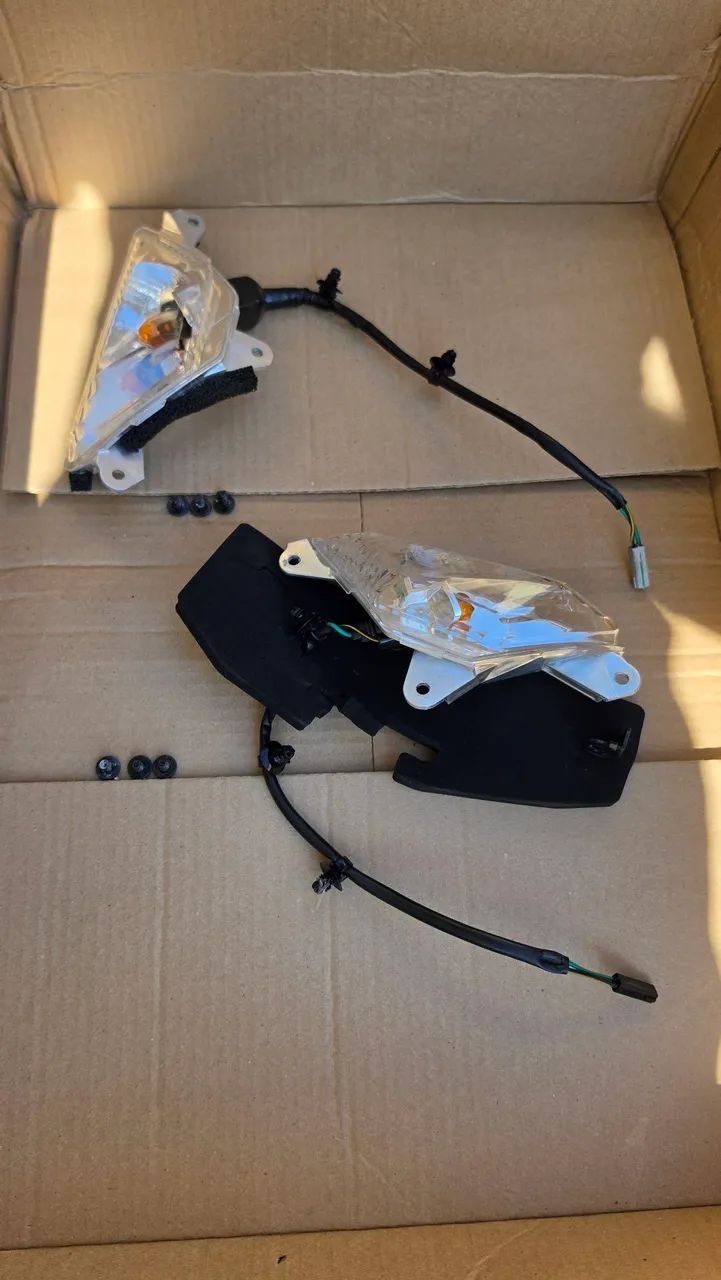 Par de Piscas (Luz de Seta) Dianteiros da Kawasaki Ninja 400cc