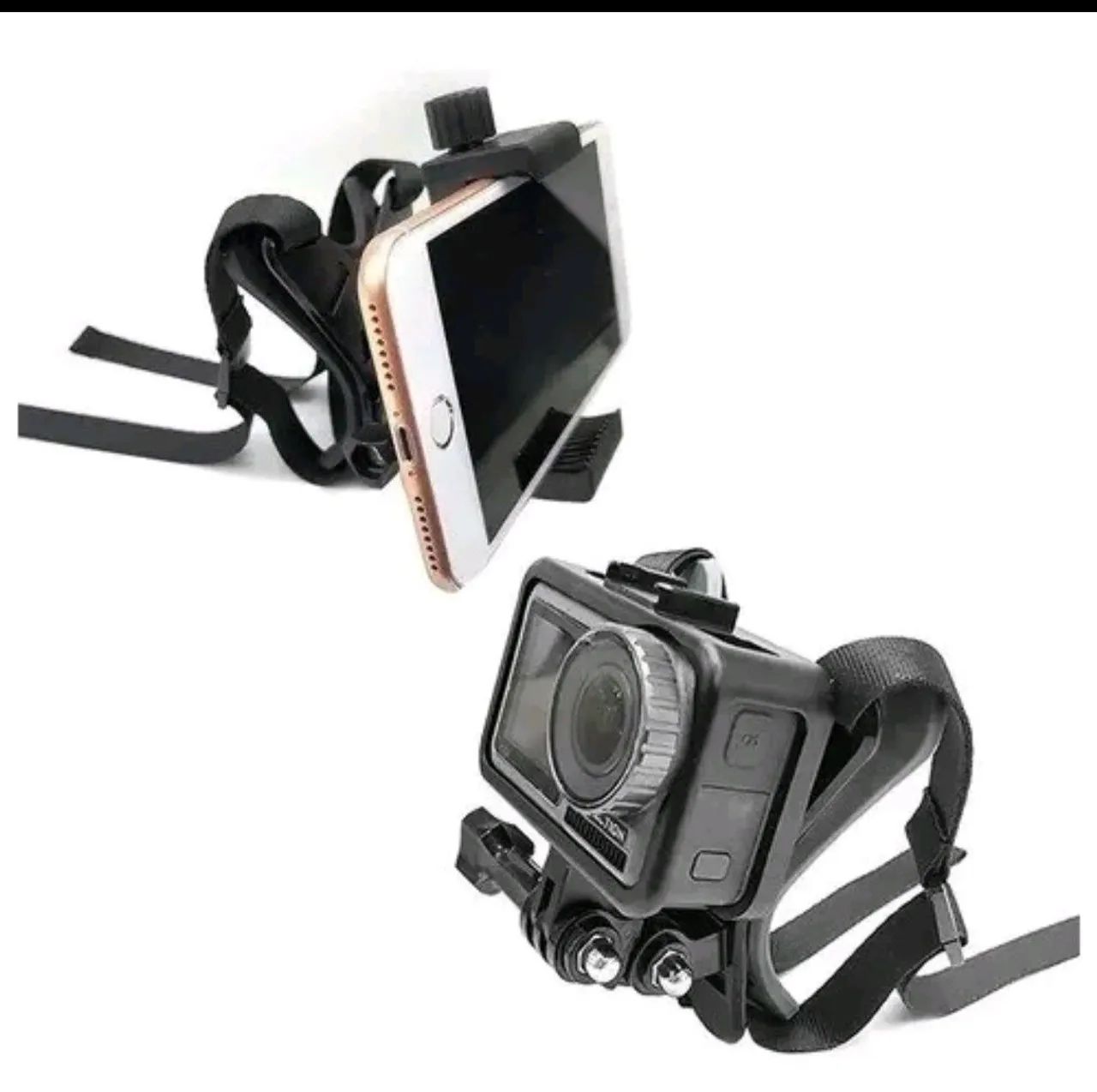 Suporte queixo capacete para celular e Gopro COD 1228 - Foto 4
