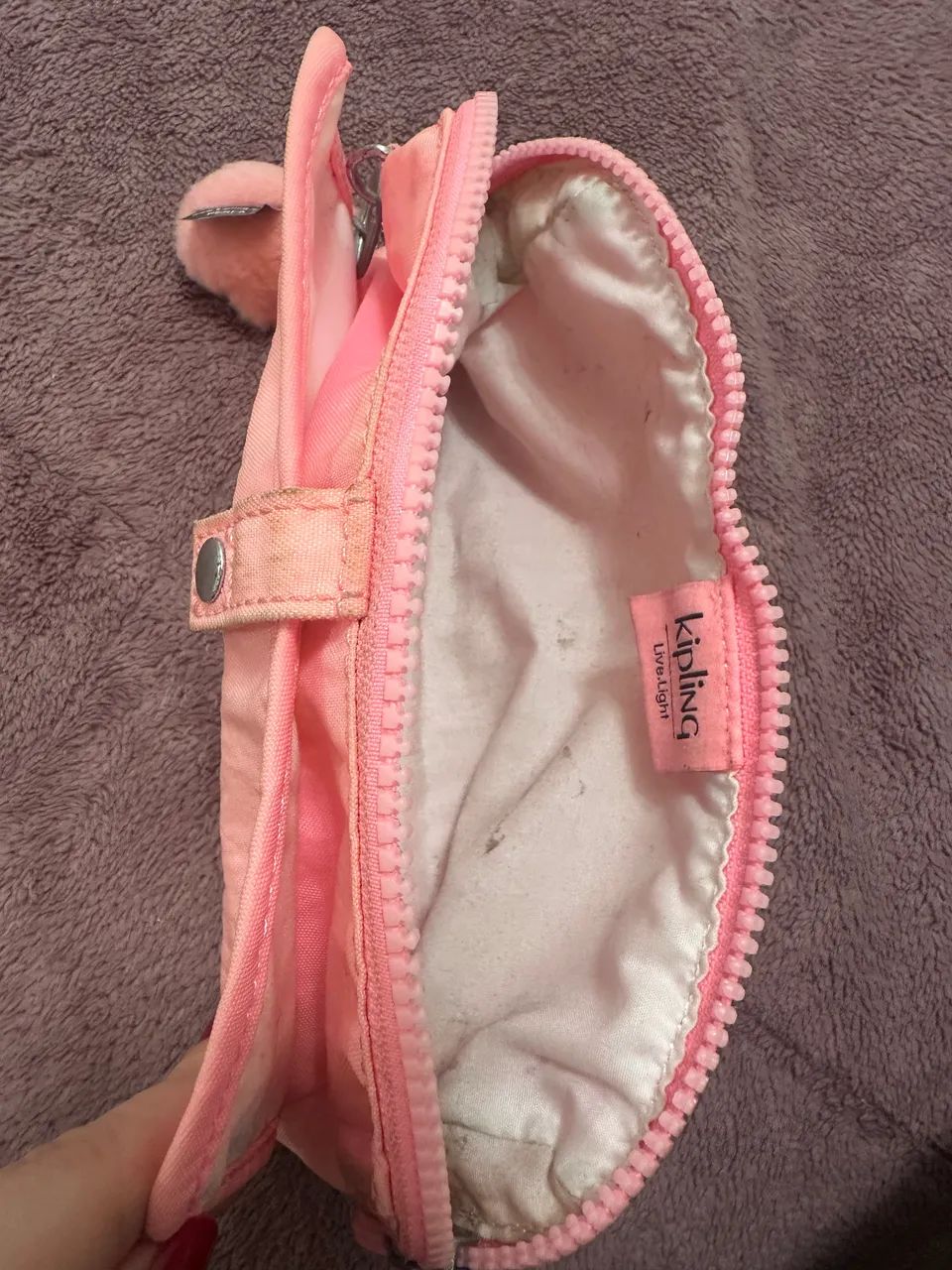 Estojo Kipling Wolfe Pencil Case ( Modelo Gringo) - Coral/Pink  - Foto 3