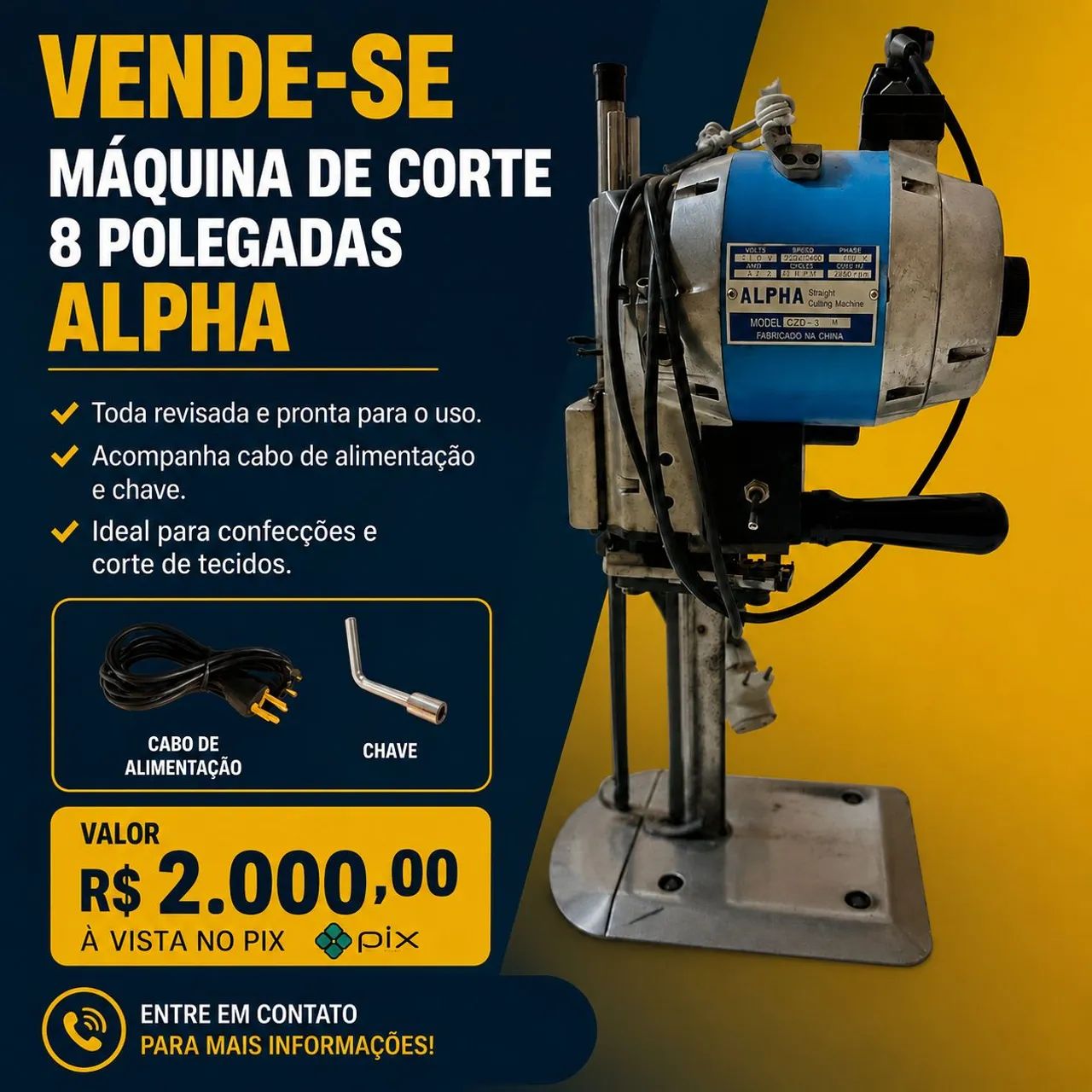 Vende se uma máquina de corte confecção 