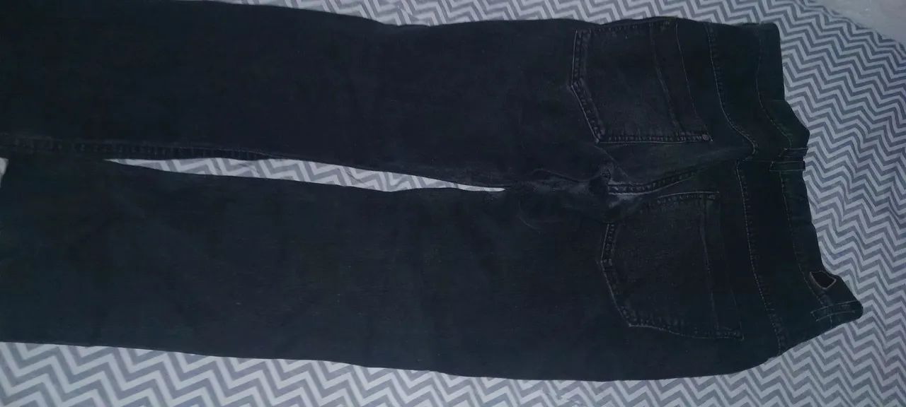 Calça preta jeans número 38 - Foto 5