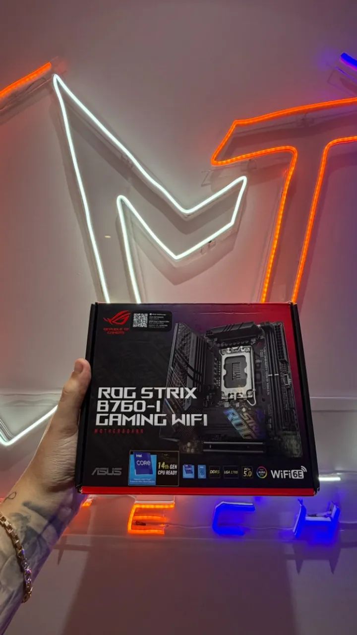 Placa-mãe ASUS ROG Strix B760-I Gaming WiFi DDR5 (Mini-ITX