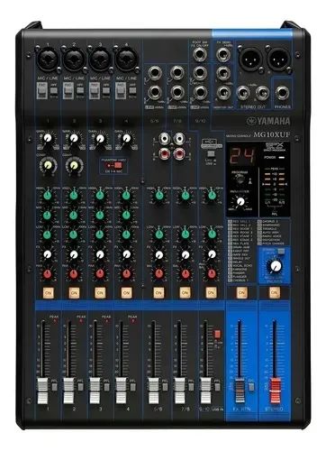 Mesa de som Yamaha MG10XUF com efeitos