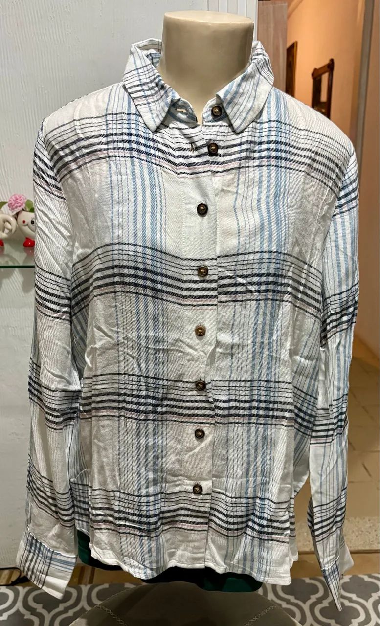 Blusa de xadrez  - Foto 2
