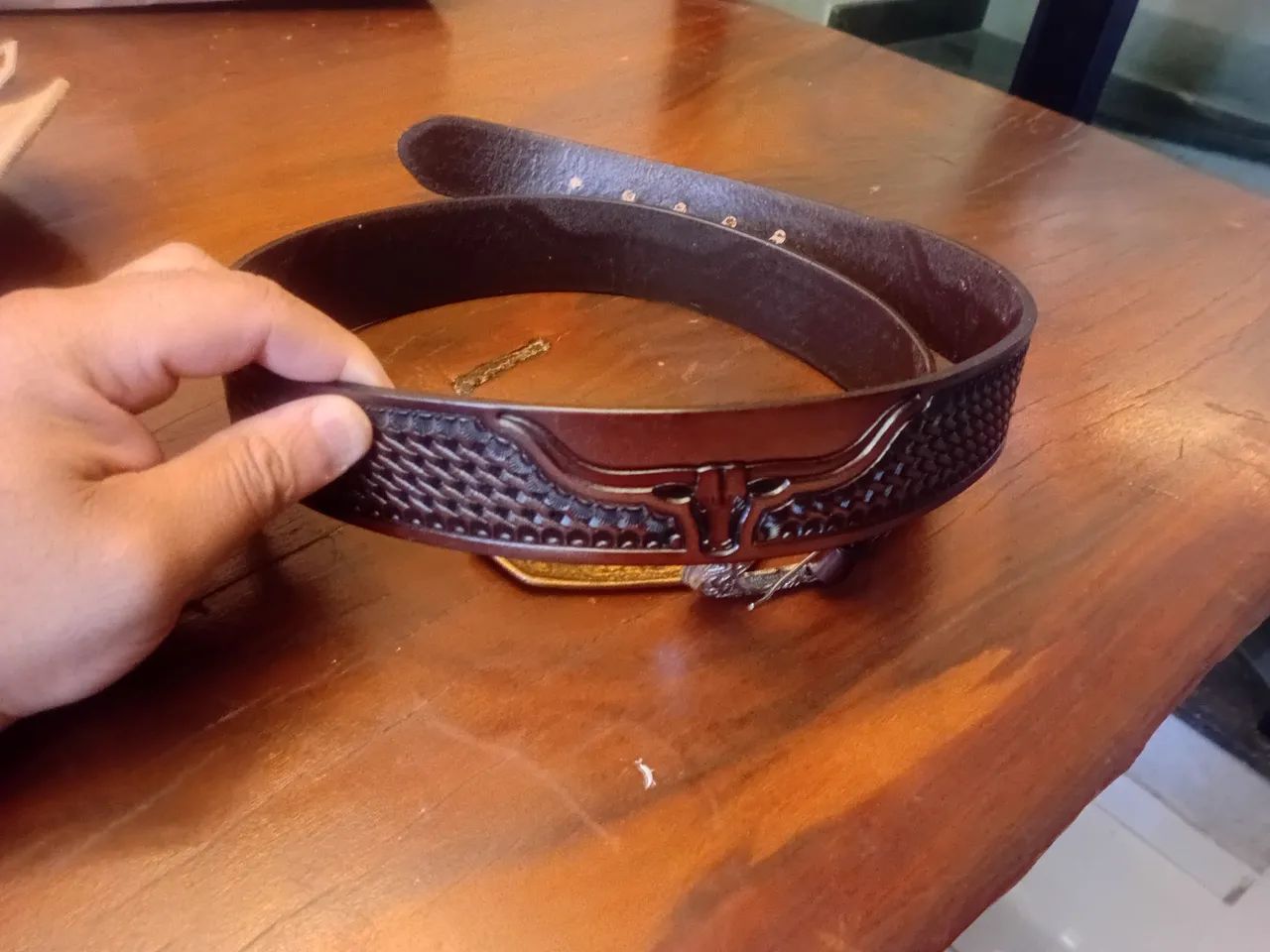 Cinto, fivela e chapéu de peão  - Foto 5