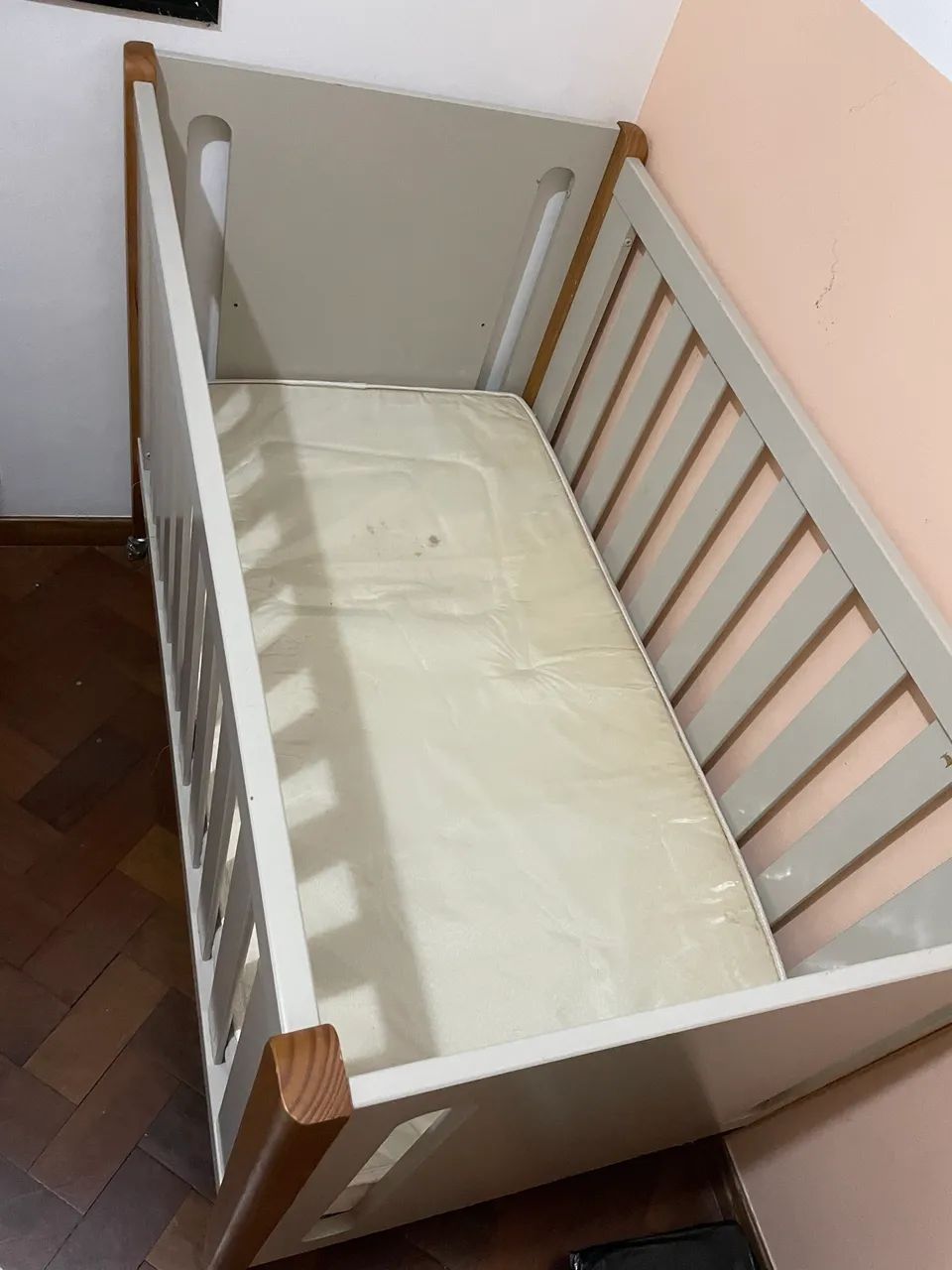 Berço De Bebê Com Rodinha + Colchão  - Foto 2