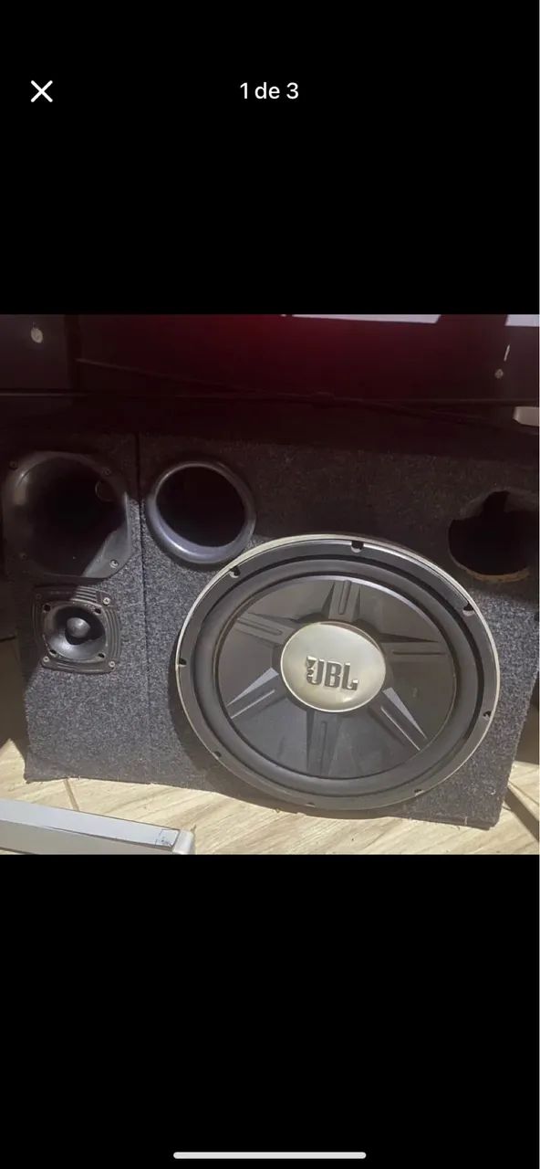 Caixa de som trio JBL + módulo taramps