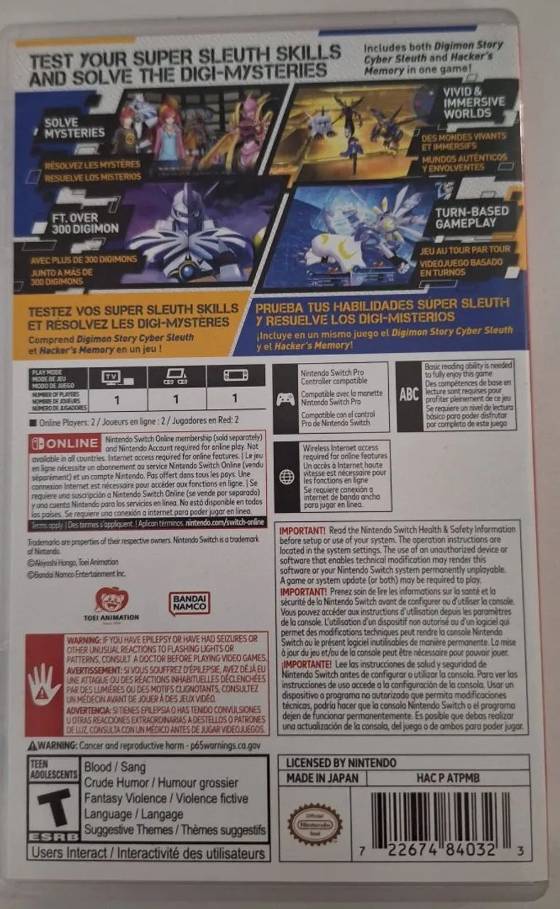 Digimon CyberSleuth Complete Edition - Nintendo Switch - Foto 2