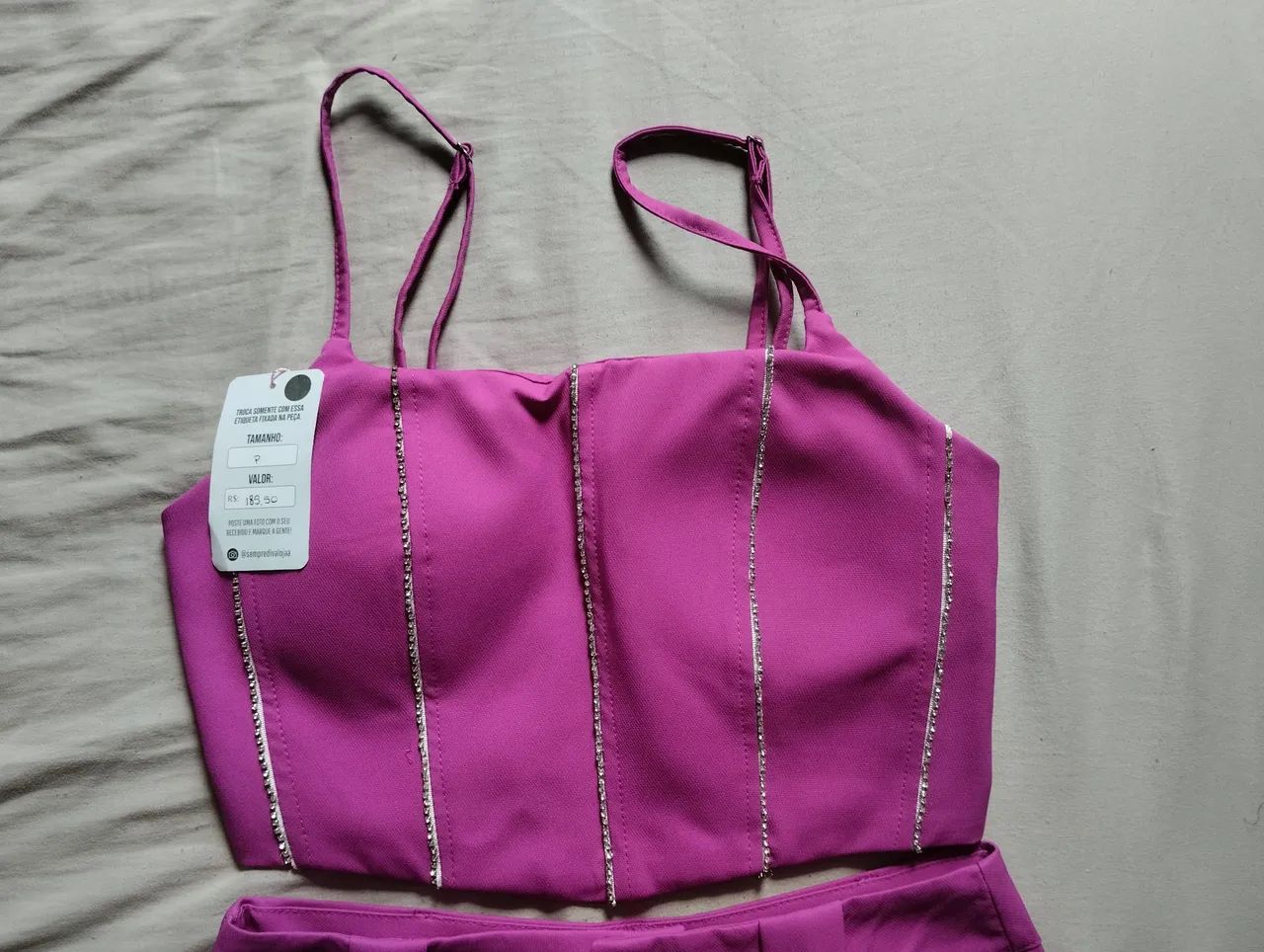 Cropped e shorts saia - Foto 4