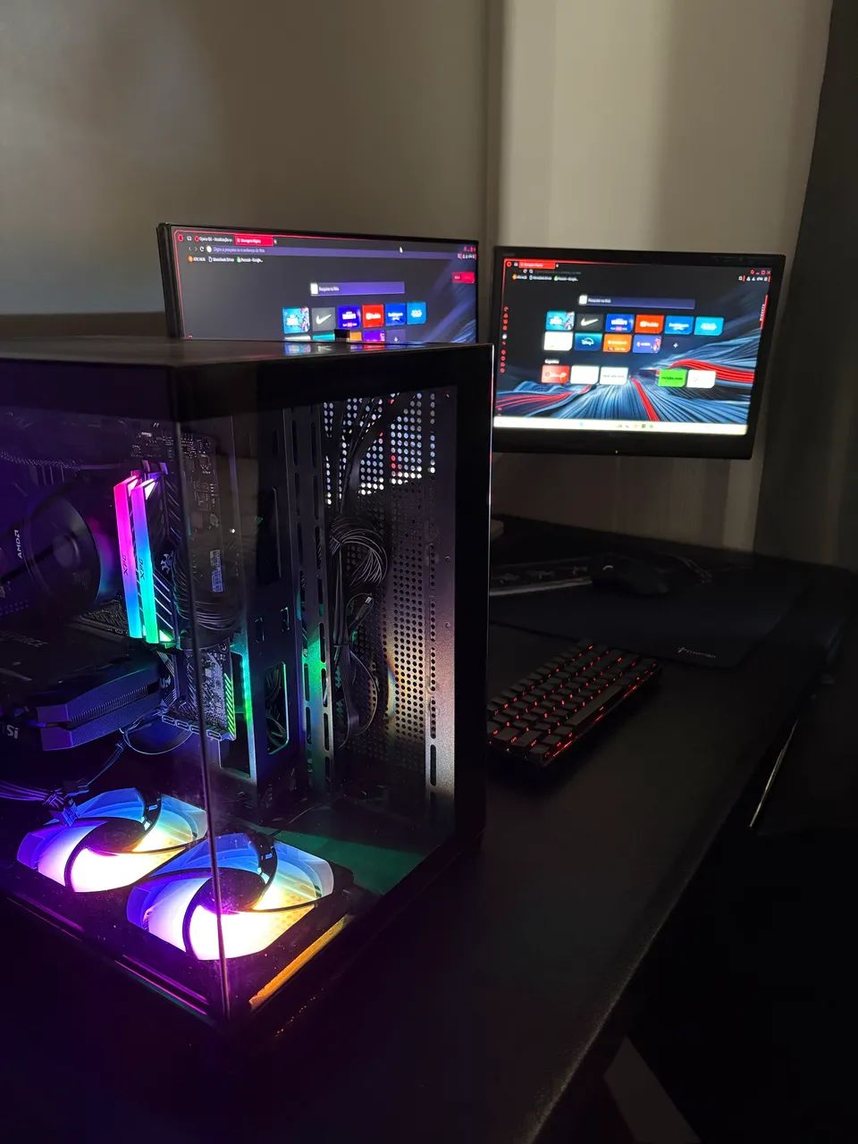 Computador gamer competitivo setup completo