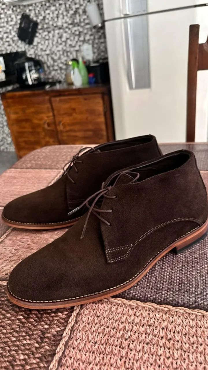 Vendo Sapato Camurça Marrom TAM 41 - Foto 3