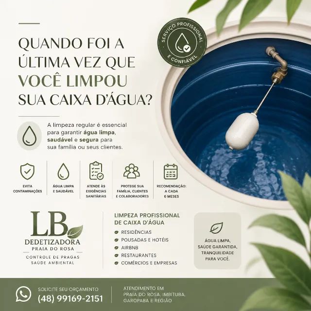 Limpeza de Caixa d'água
