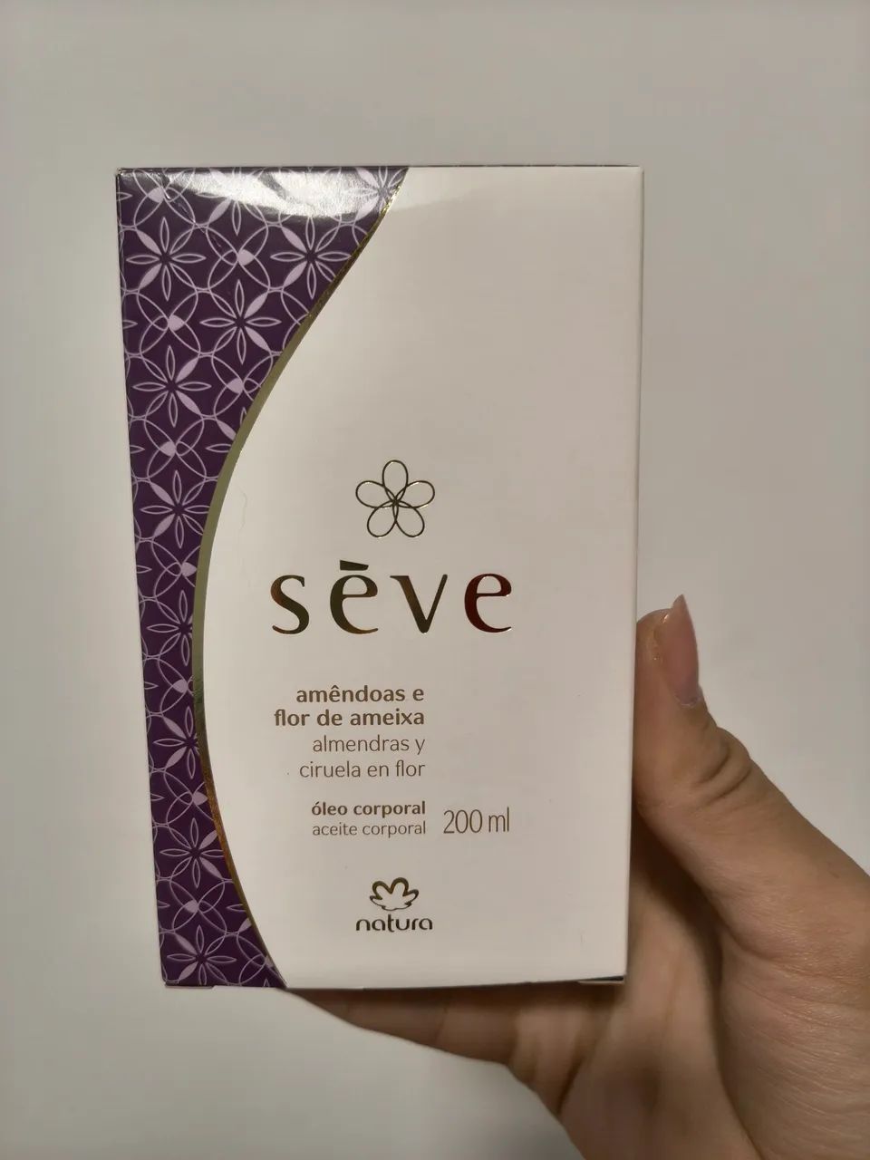 óleo de amêndoas seve flor de ameixa Novo 