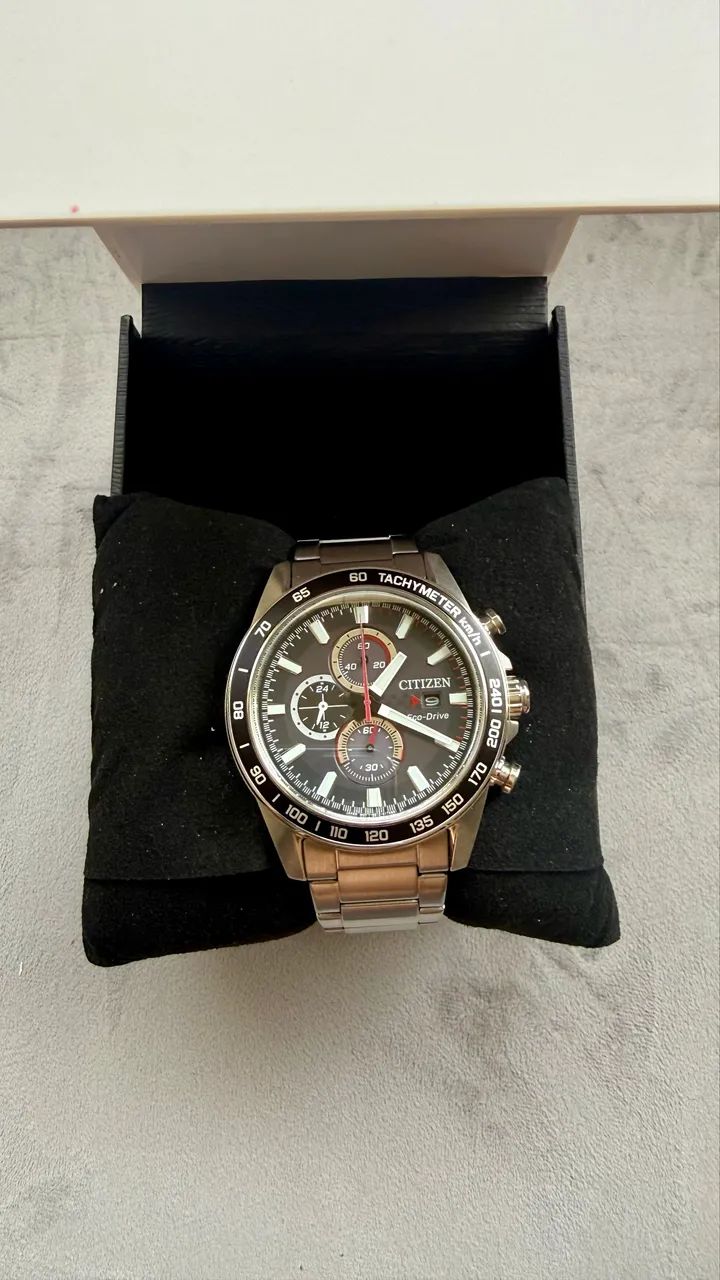 Citizen CA0780-52E Eco-Drive Cronógrafo - Excelente Estado - Completo com Caixa Original - Foto 2
