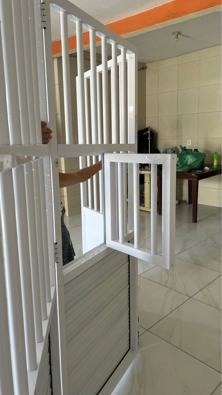 Portão de alumínio Branco  - Foto 4