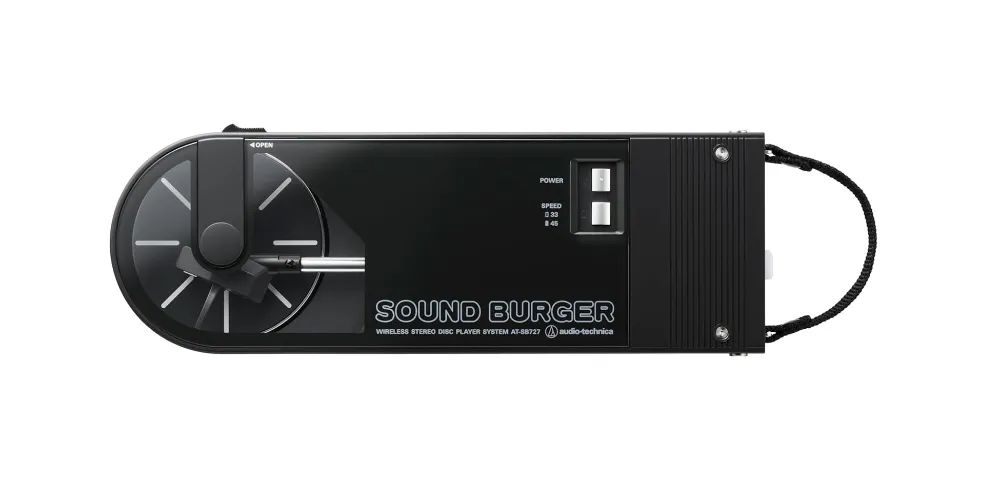 TOCA-DISCOS PORTÁTIL SOUND BURGUER PRETO 