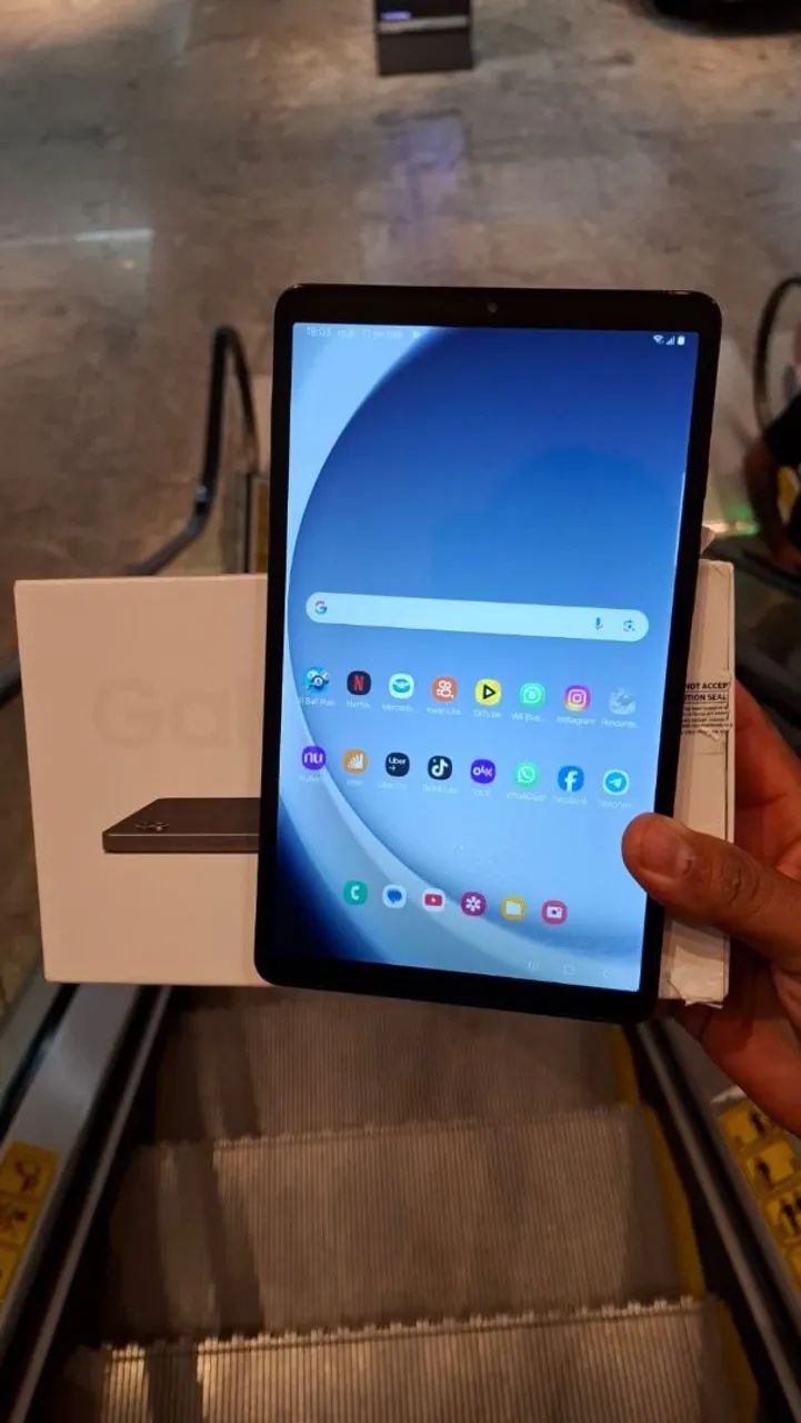 Tablet Tab A9 Samsung 64Gbs 8.7 polegadas pega Chip Faz Ligacao Na Caixa - Foto 2