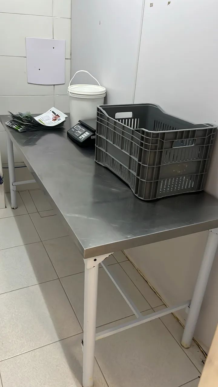 Mesa de inox industrial comercial 