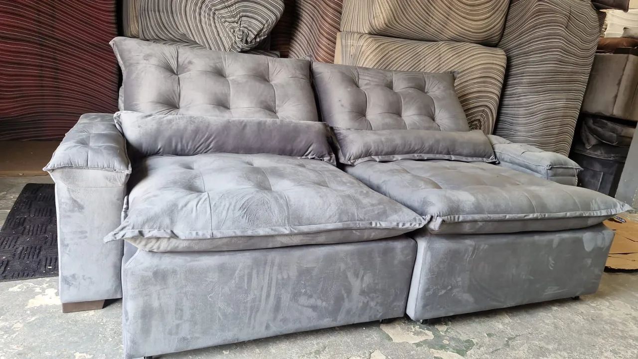 SOFÁ RETRÁTIL LUXO A PRONTA ENTREGA?!?+!+!!+!