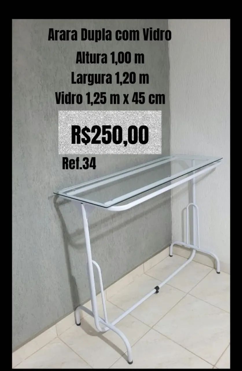 Arara com vidro