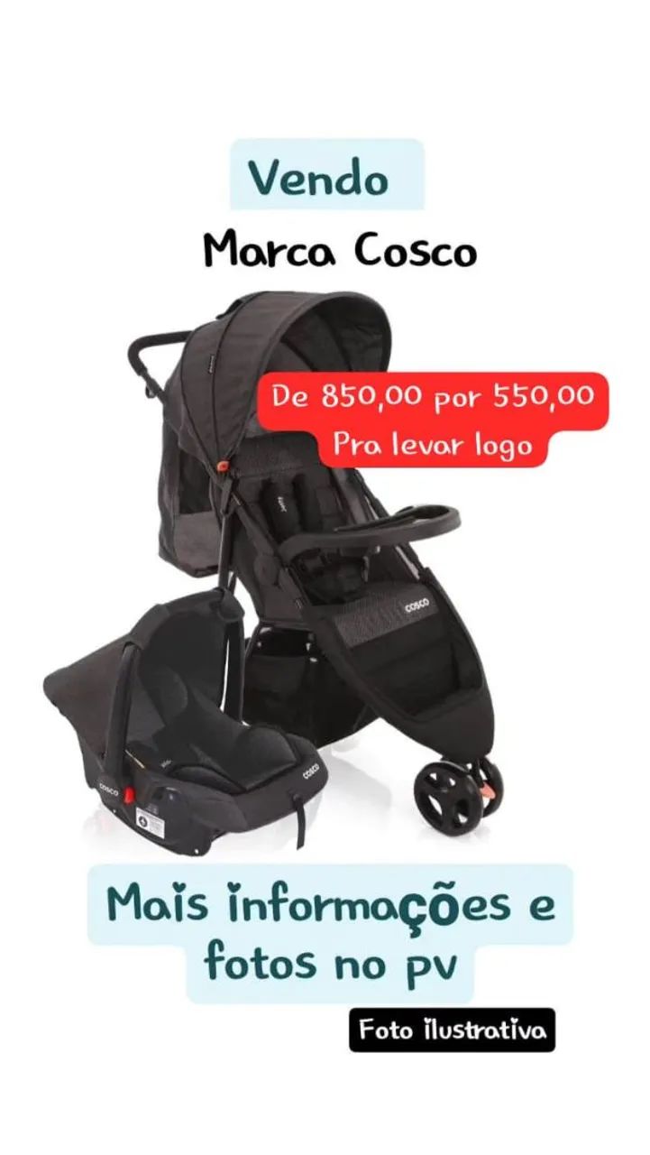 Carrinho de bebê + bebê conforto 
