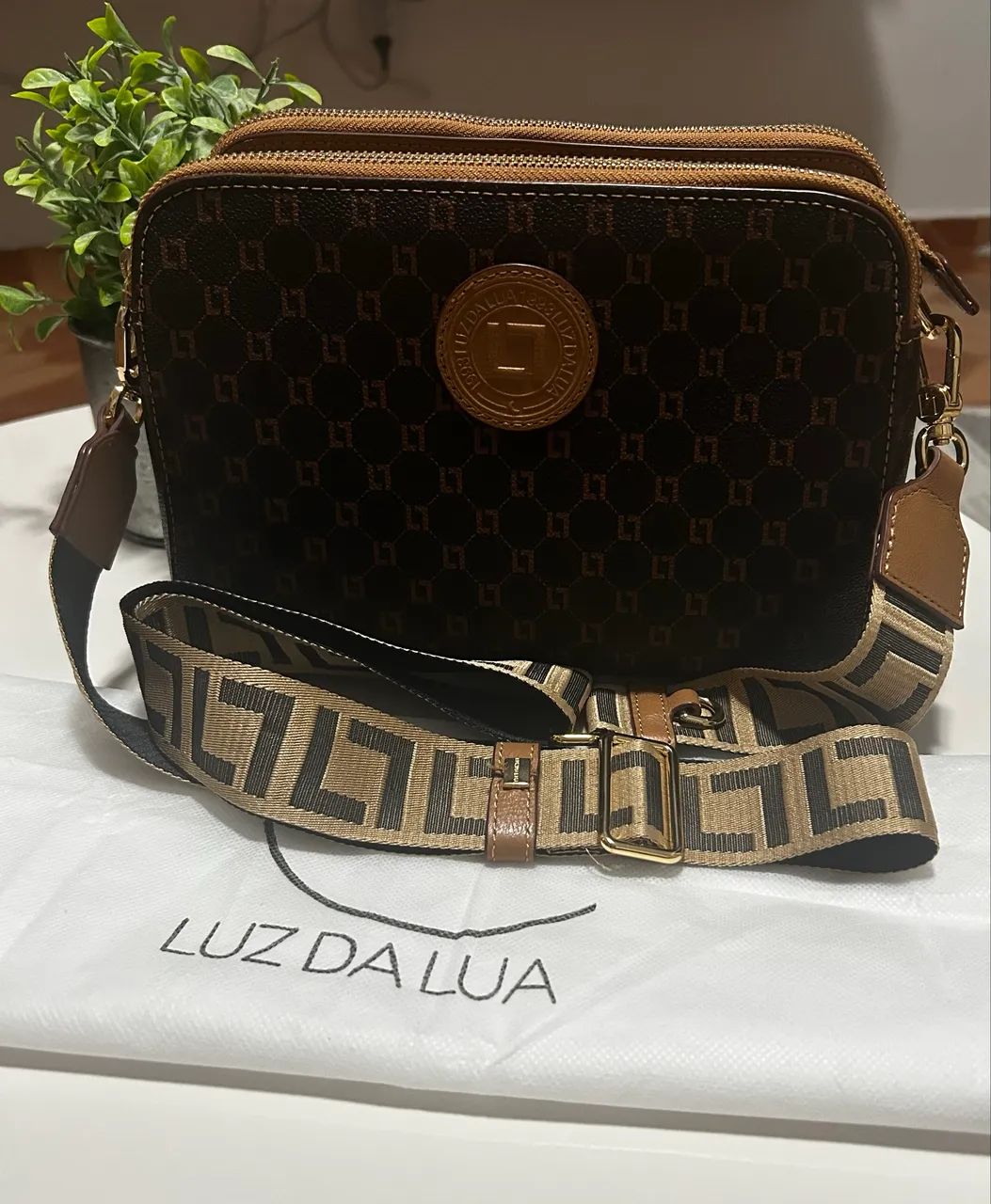 Bolsa Bella Luz Da Lua Cor Monograma Executiva - Foto 4
