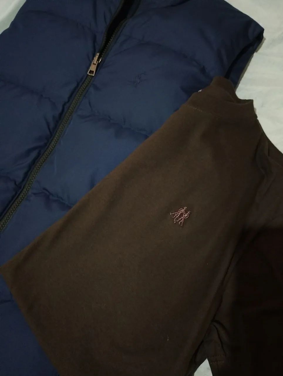 Colete e camisa novos marca polo Tam P