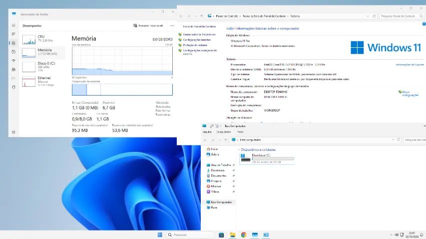 Computador Intel Core i3 2100 / 8GB RAM / 240GB SSD - Foto 2