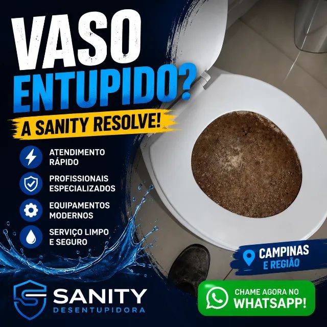 Desentupimento de Vaso Sanitário em Campinas | Atendimento Rápido