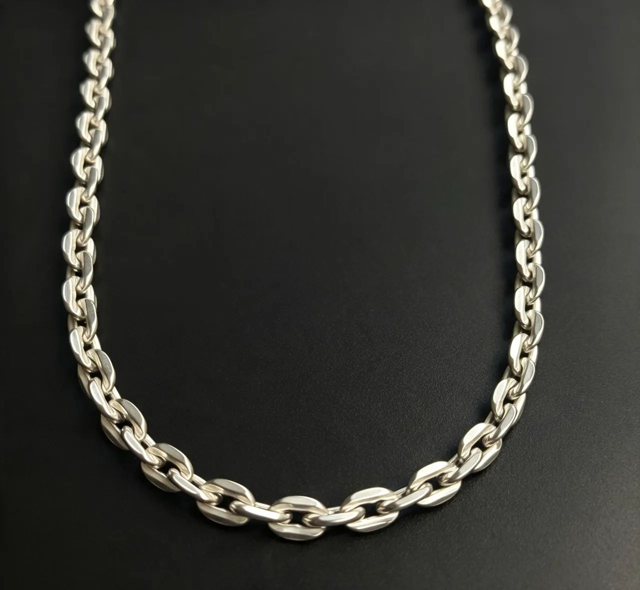 Corrente de prata 950 elo cadeado 4mm