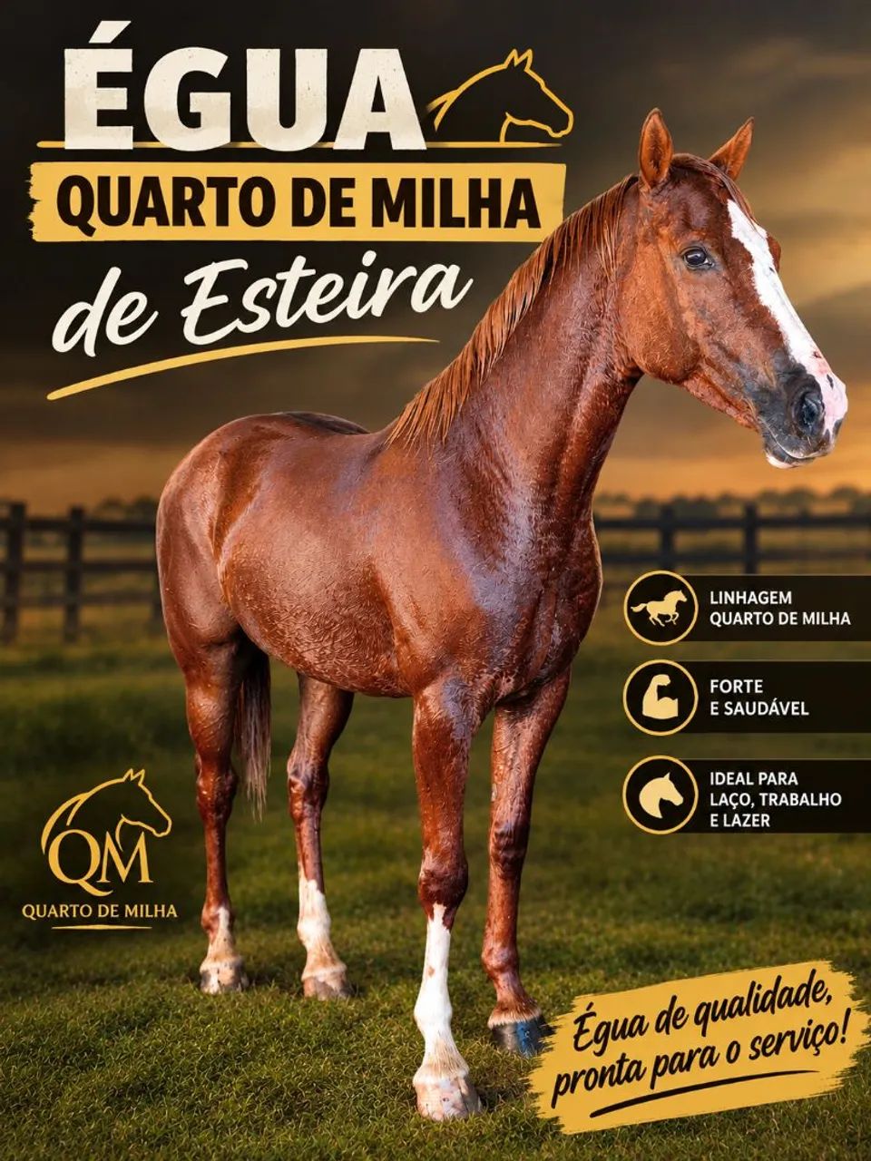 Égua quarto de milha