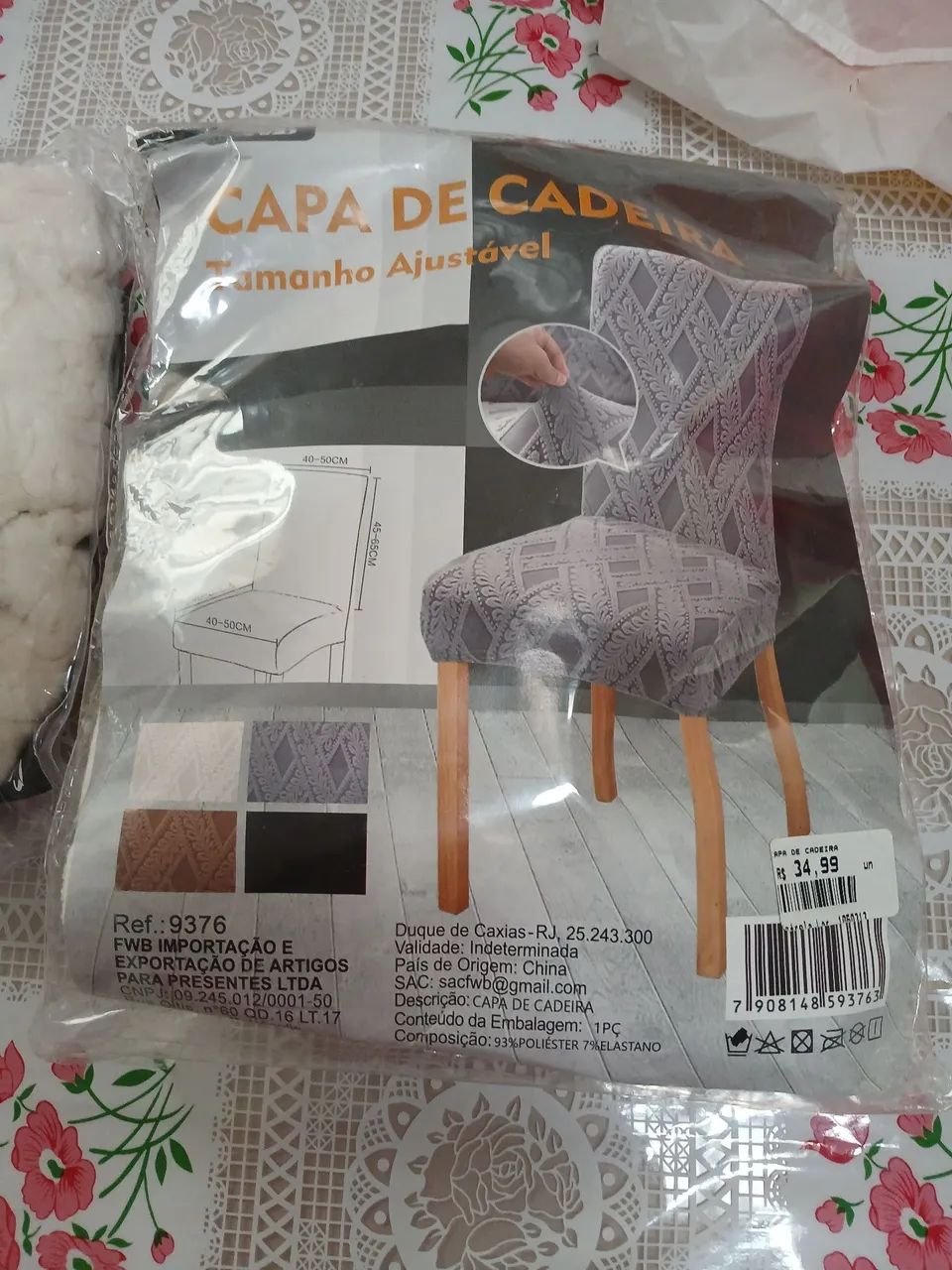 2 capas pra cadeiras 