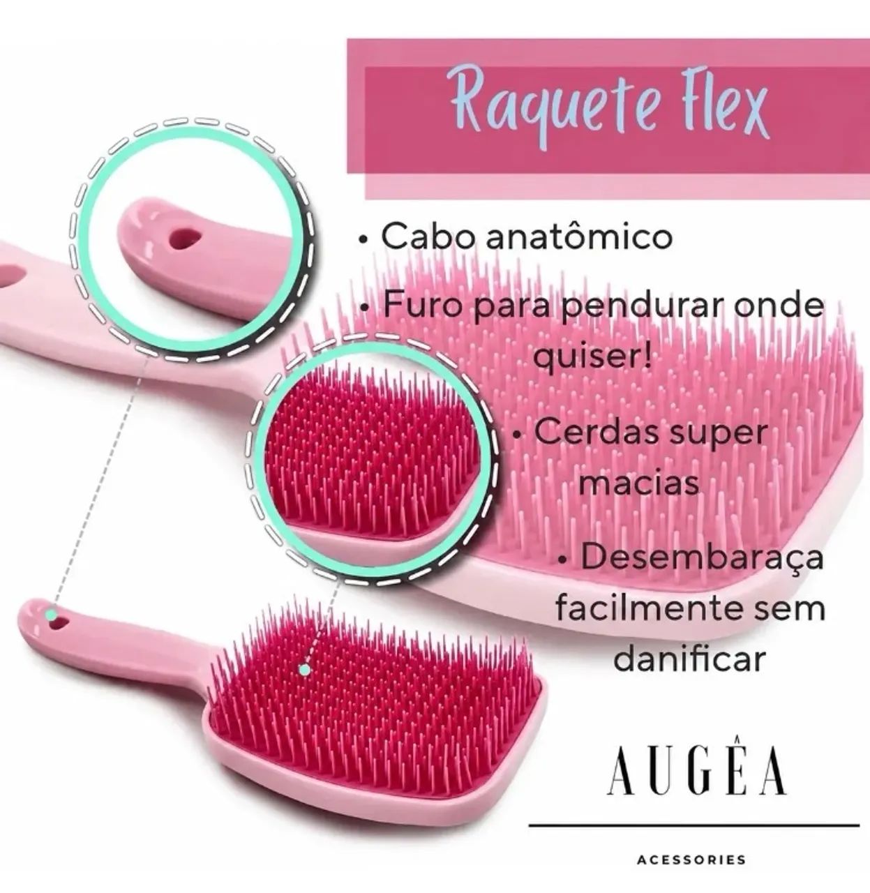 3 escovas de cabelo  - Foto 3