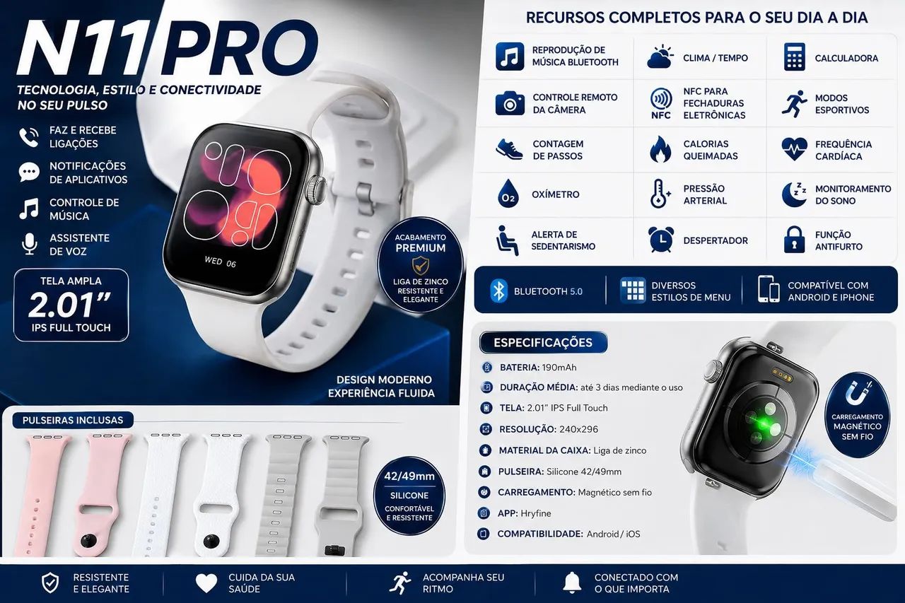 Relogio Smartwatch - Foto 4