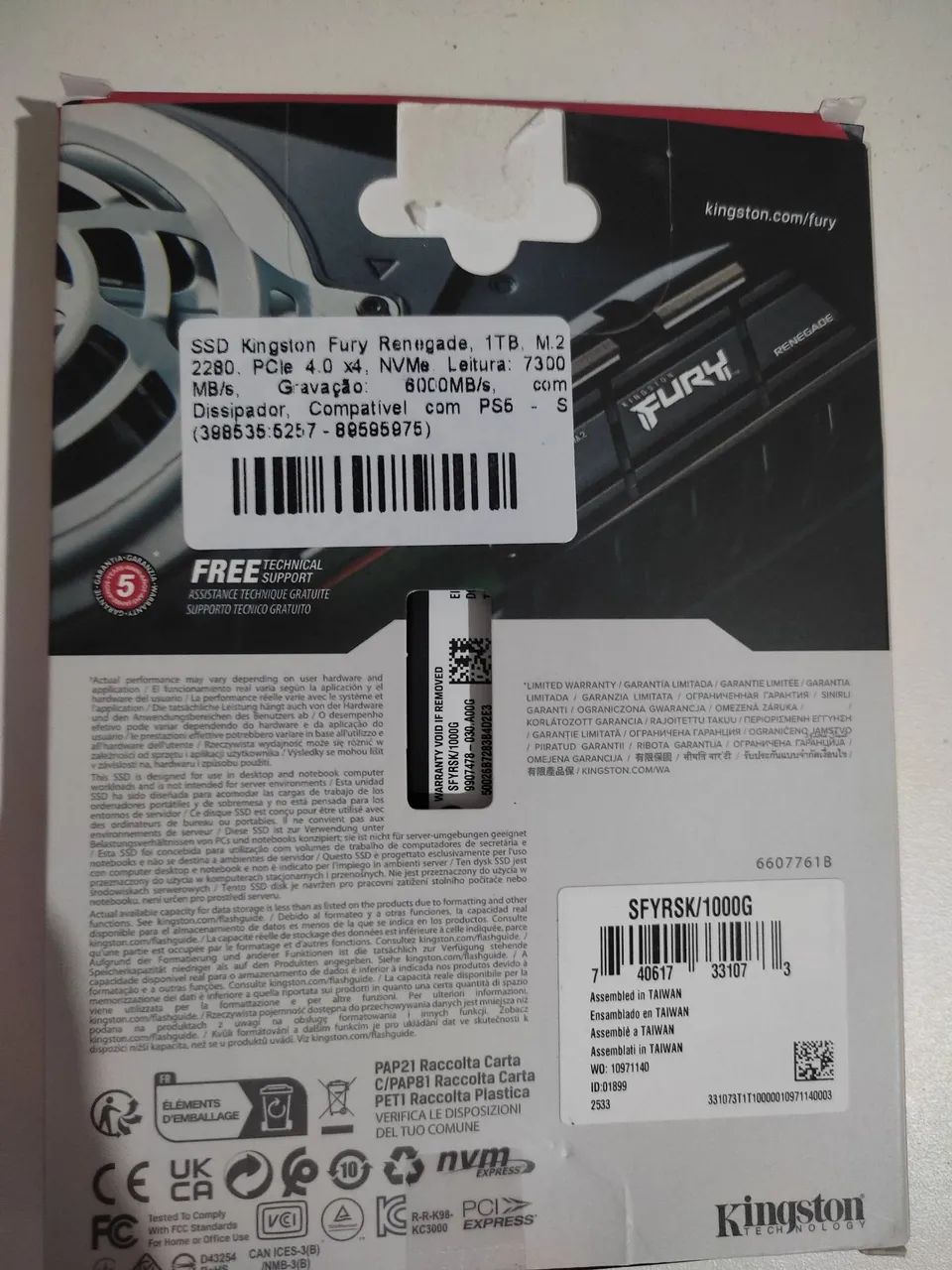 SSD Kingston Fury Renegade 1TB  - Foto 6