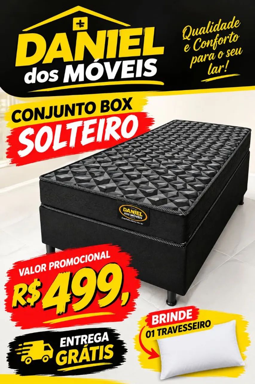 Conjunto Box Solteiro= Base + Colchão que separam.