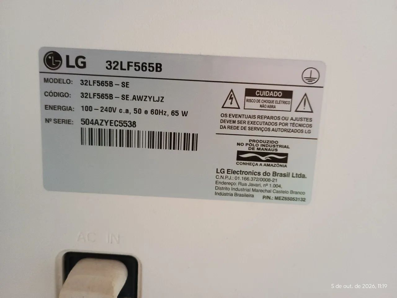 Tv LG 32 polegadas  - Foto 4