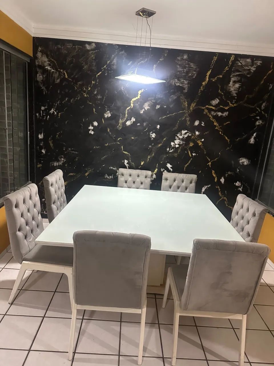? OPORTUNIDADE IMPERDÍVEL! VENDO MESA DE JANTAR LUXO COMPLETA! ? - Foto 3