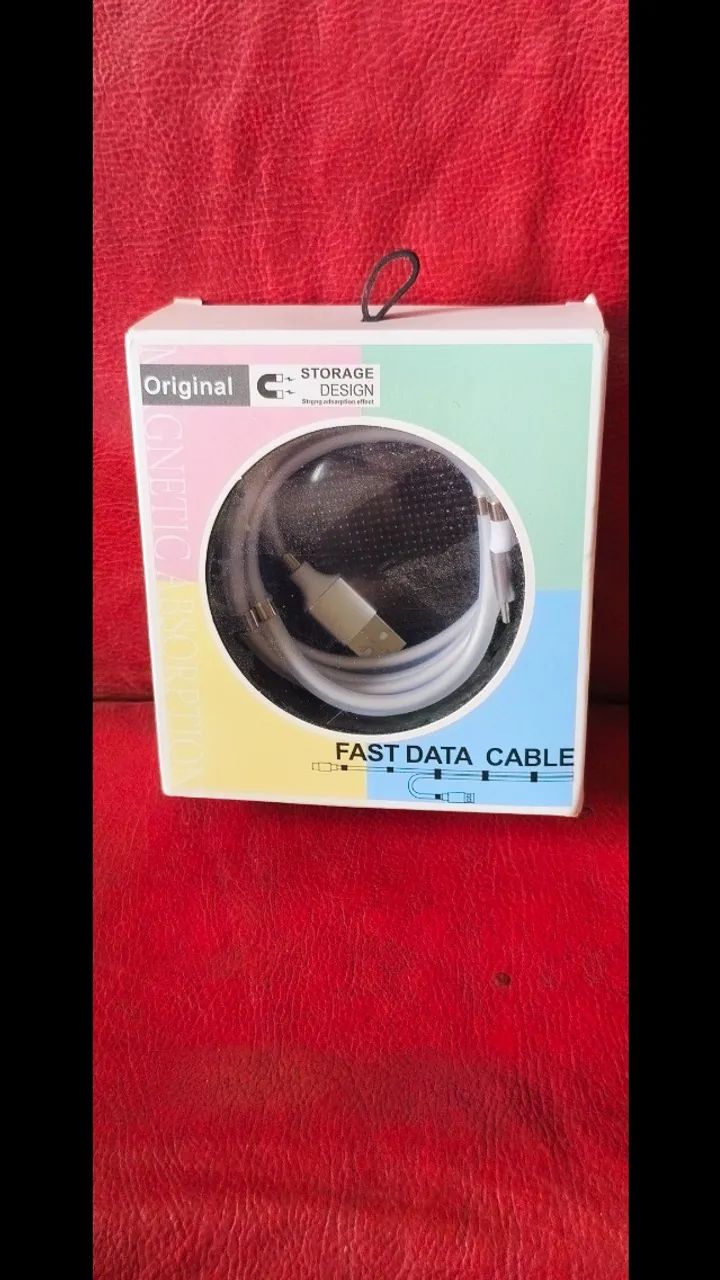 Cabo para celular tipo "C"  com  imã para melhor acomodação e proteção do cabo. - Foto 2