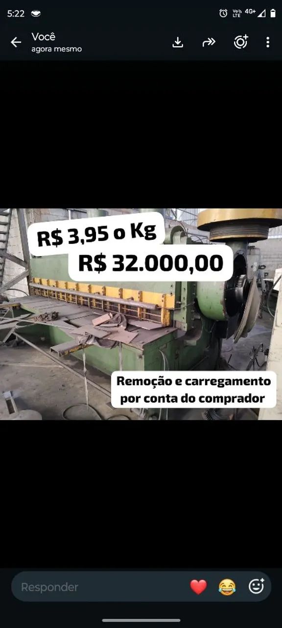 Guilhotina 1/2 x 3000