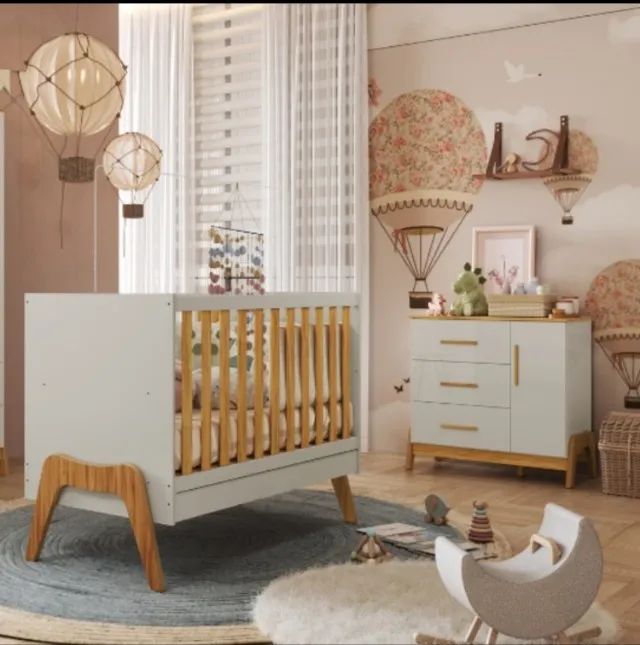 Comoda Guti e Berço Cama Americano Guti 100% MDF  - Foto 2
