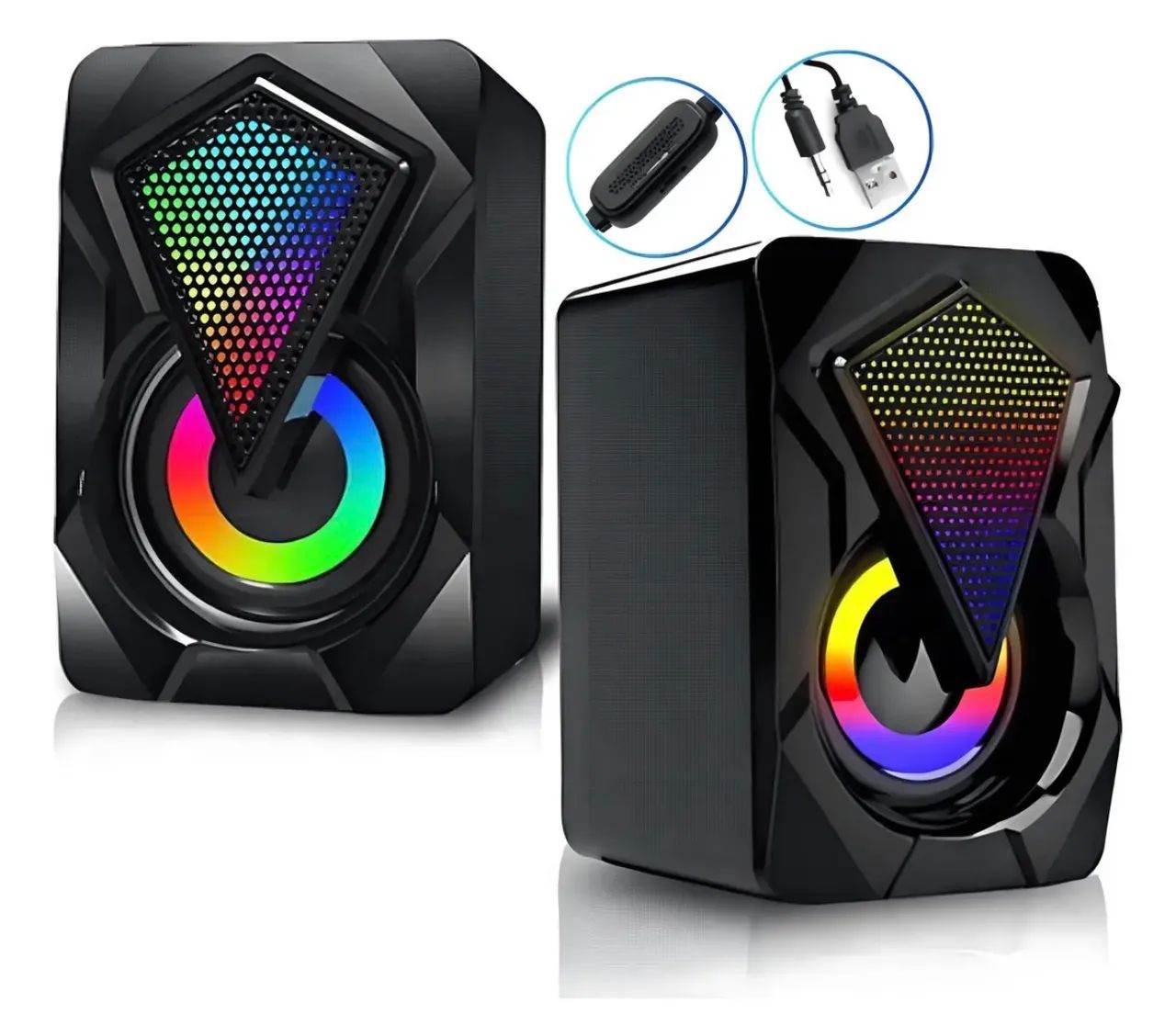 Caixinha de som RGB para Pc  - Foto 2