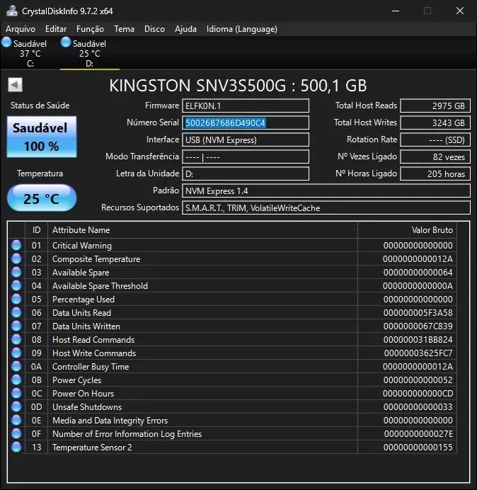 NVME SSD 500GB KINGSTON - Foto 2