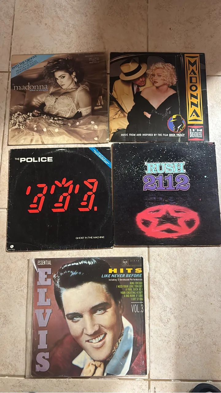 Disco de vinil Discos de vinil variados Madonna, Rush 2112, Elvis