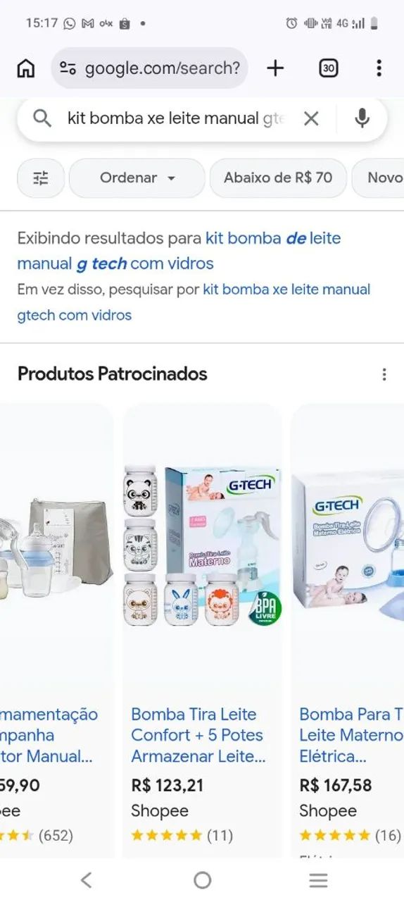 Bomba de tirar leite G-Tech  - Foto 2